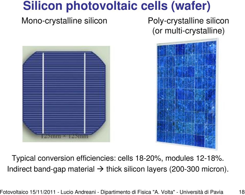 Indirect band-gap material thick silicon layers (200-300 micron).