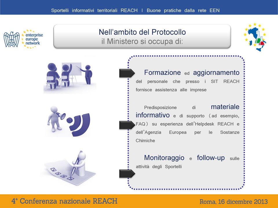 materiale informativo e di supporto (ad esempio, FAQ) su esperienza dell Helpdesk REACH e