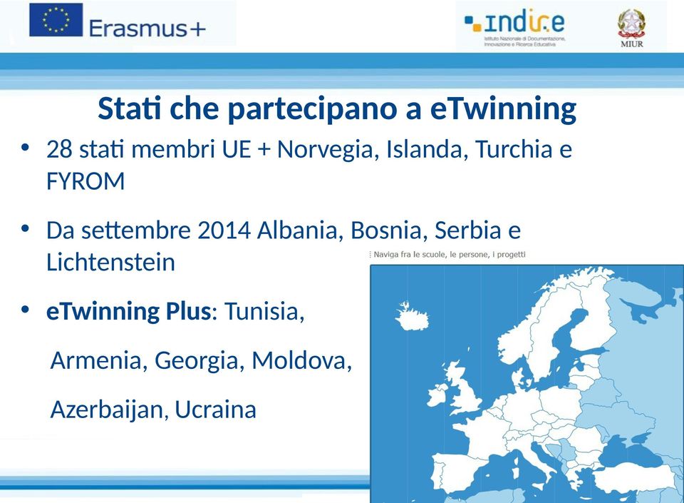 Albania, Bosnia, Serbia e Lichtenstein etwinning Plus: