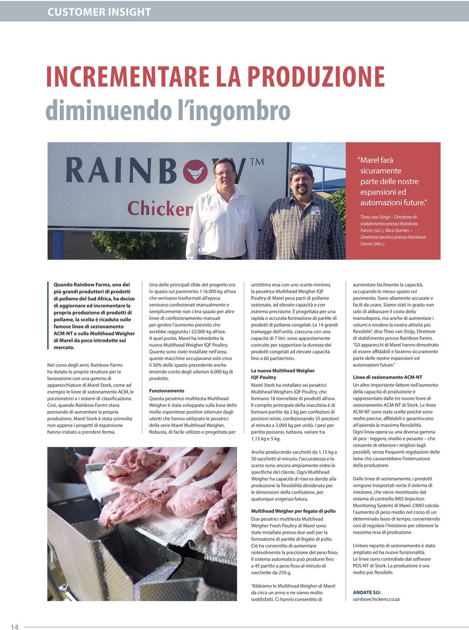 Nico Gomes Direttore tecnico presso Rainbow Farms (des.).