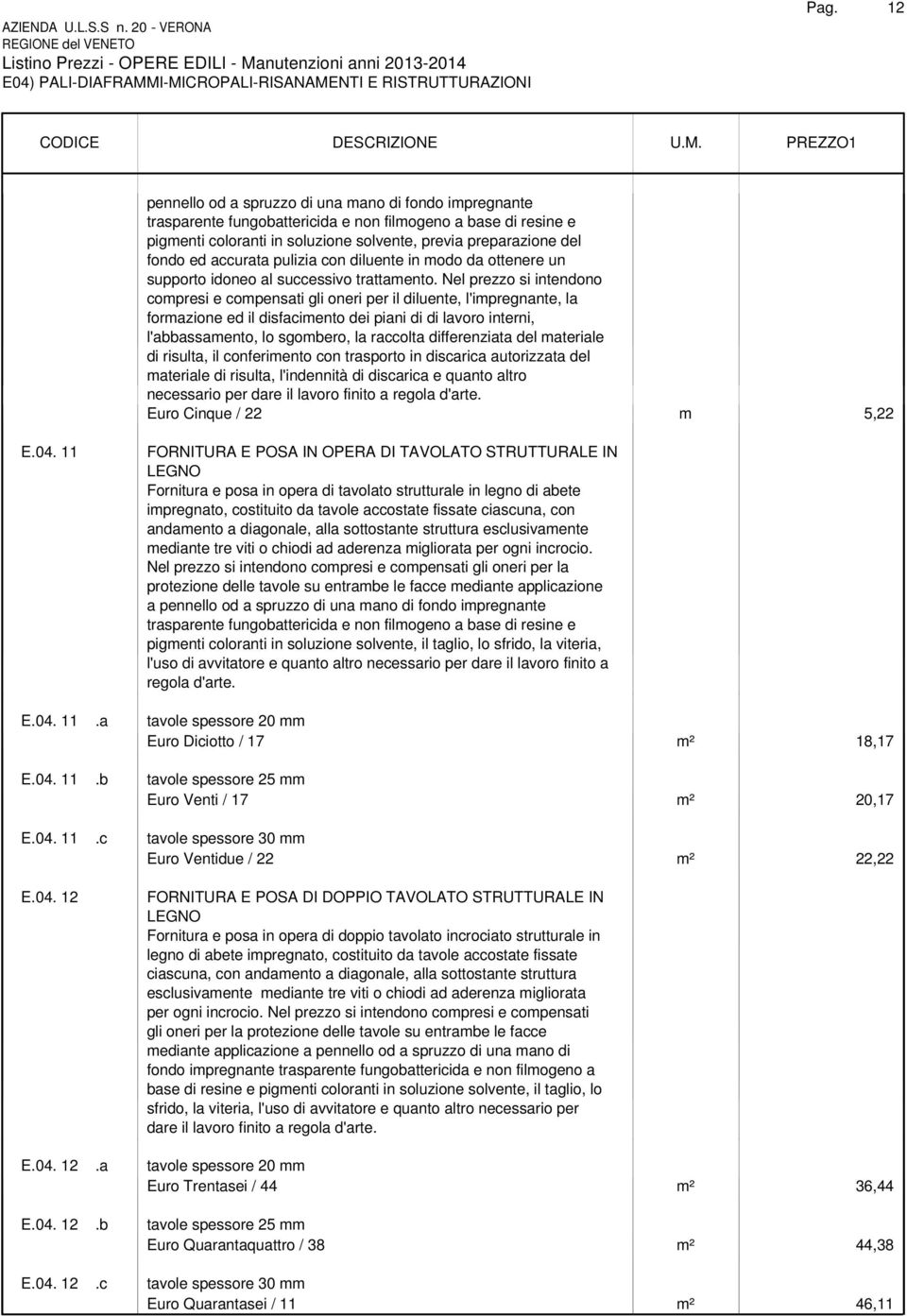 accurata pulizia con diluente in modo da ottenere un supporto idoneo al successivo trattamento.