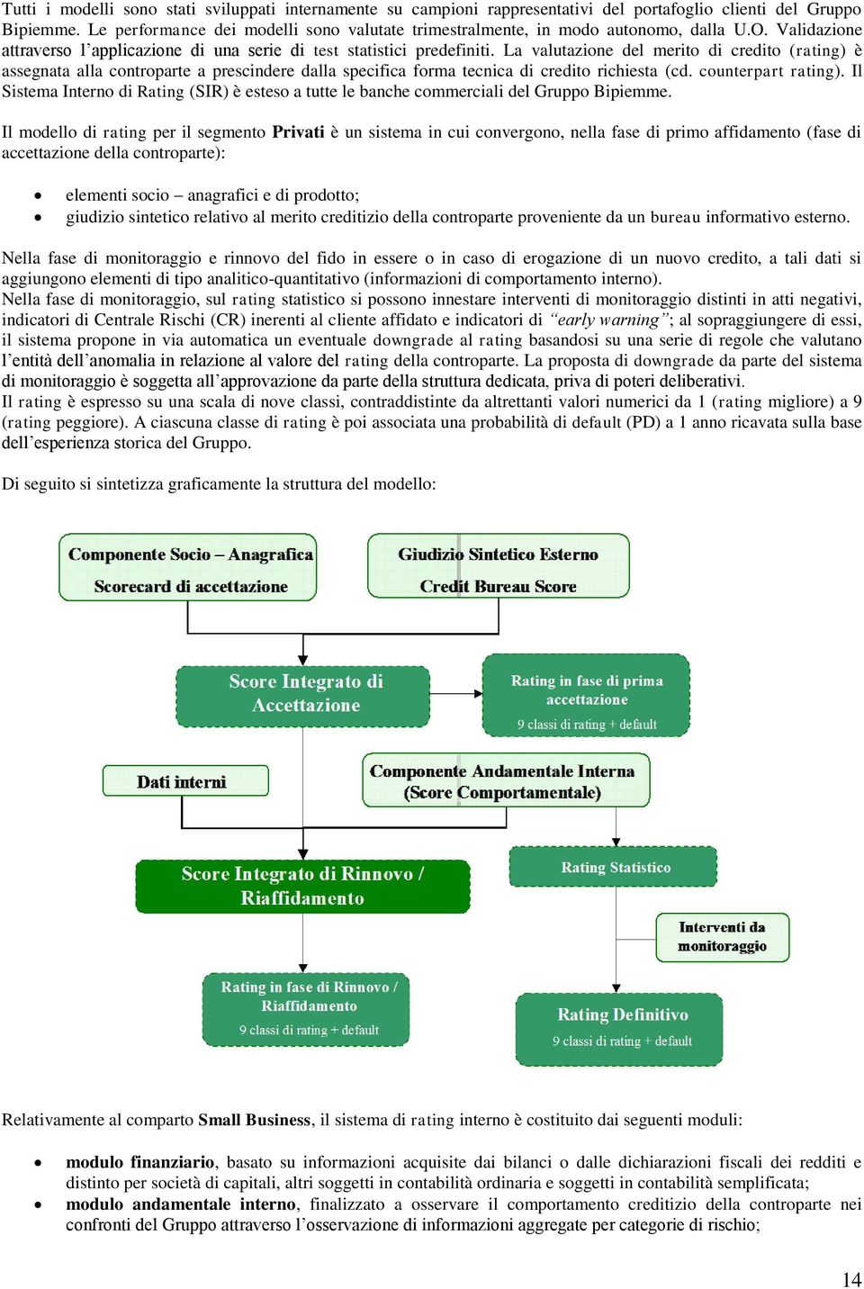 La valutazione del merito di credito (rating) è assegnata alla controparte a prescindere dalla specifica forma tecnica di credito richiesta (cd. counterpart rating).