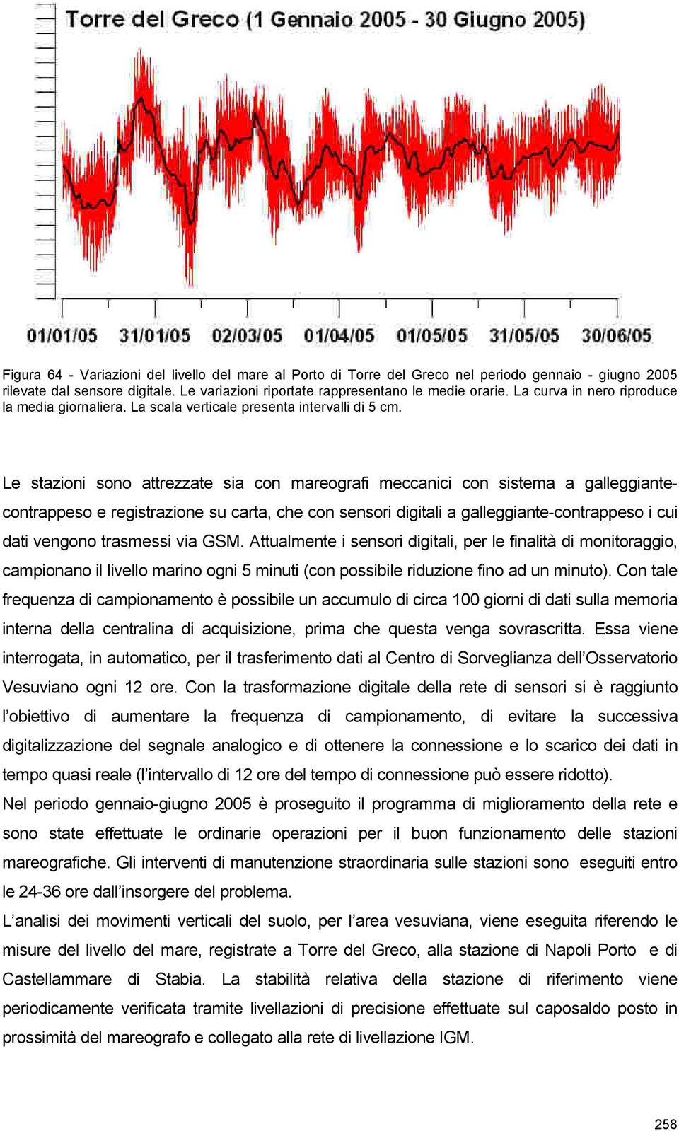 Le stazioni sono attrezzate sia con mareografi meccanici con sistema a galleggiantecontrappeso e registrazione su carta, che con sensori digitali a galleggiante-contrappeso i cui dati vengono