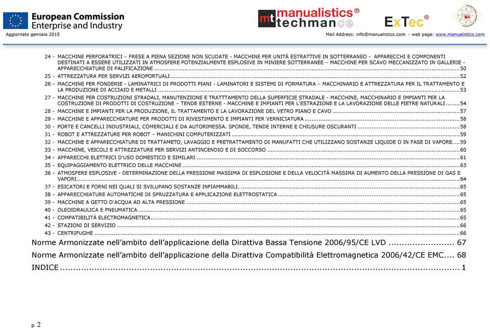 .. 52 26 - MACCHINE PER FONDERIE - LAMINATRICI DI PRODOTTI PIANI - LAMINATORI E SISTEMI DI FORMATURA MACCHINARIO E ATTREZZATURA PER IL TRATTAMENTO E LA PRODUZIONE DI ACCIAIO E METALLI.