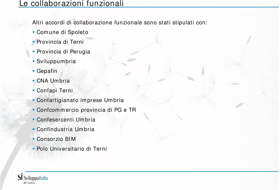 Gepafin CNA Umbria Confapi Terni Confartigianato imprese Umbria Confcommercio provincia