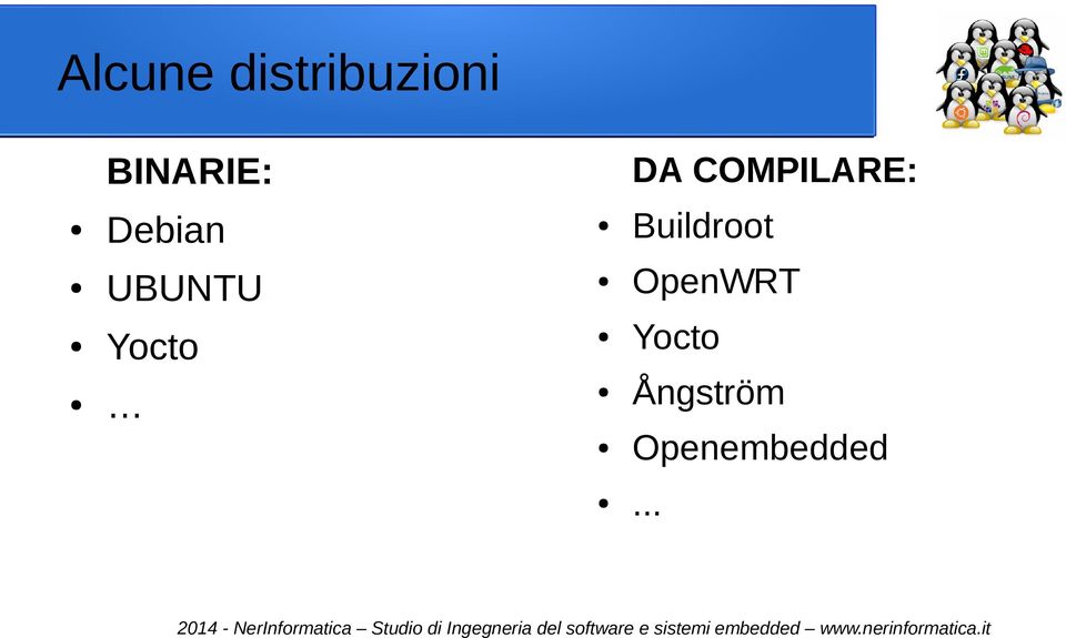 Yocto DA COMPILARE: