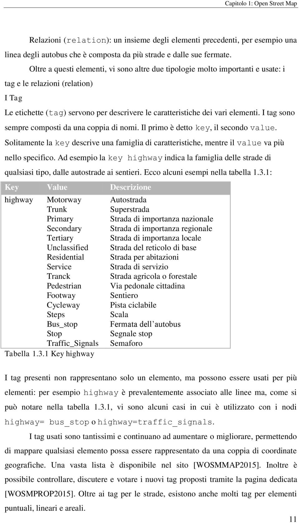 I tag sono sempre composti da una coppia di nomi. Il primo è detto key, il secondo value. Solitamente la key descrive una famiglia di caratteristiche, mentre il value va più nello specifico.