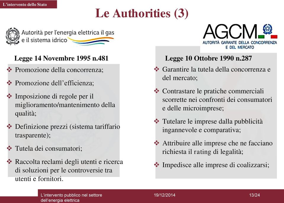 trasparente); Tutela dei consumatori; Raccolta reclami degli utenti e ricerca di soluzioni per le controversie tra utenti e fornitori.