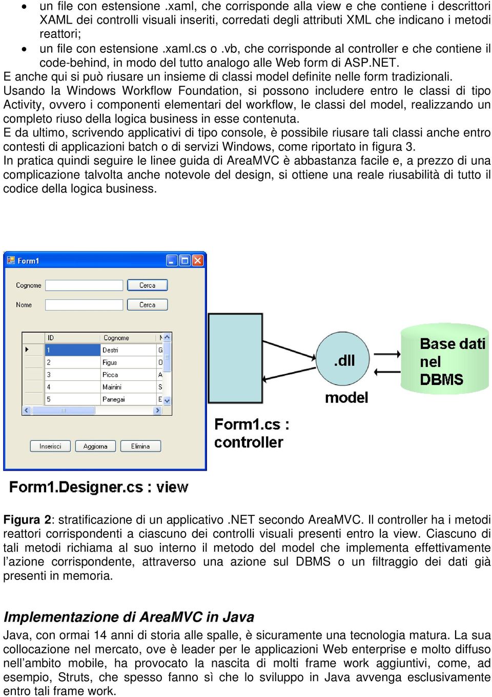 vb, che corrisponde al controller e che contiene il code-behind, in modo del tutto analogo alle Web form di ASP.NET.