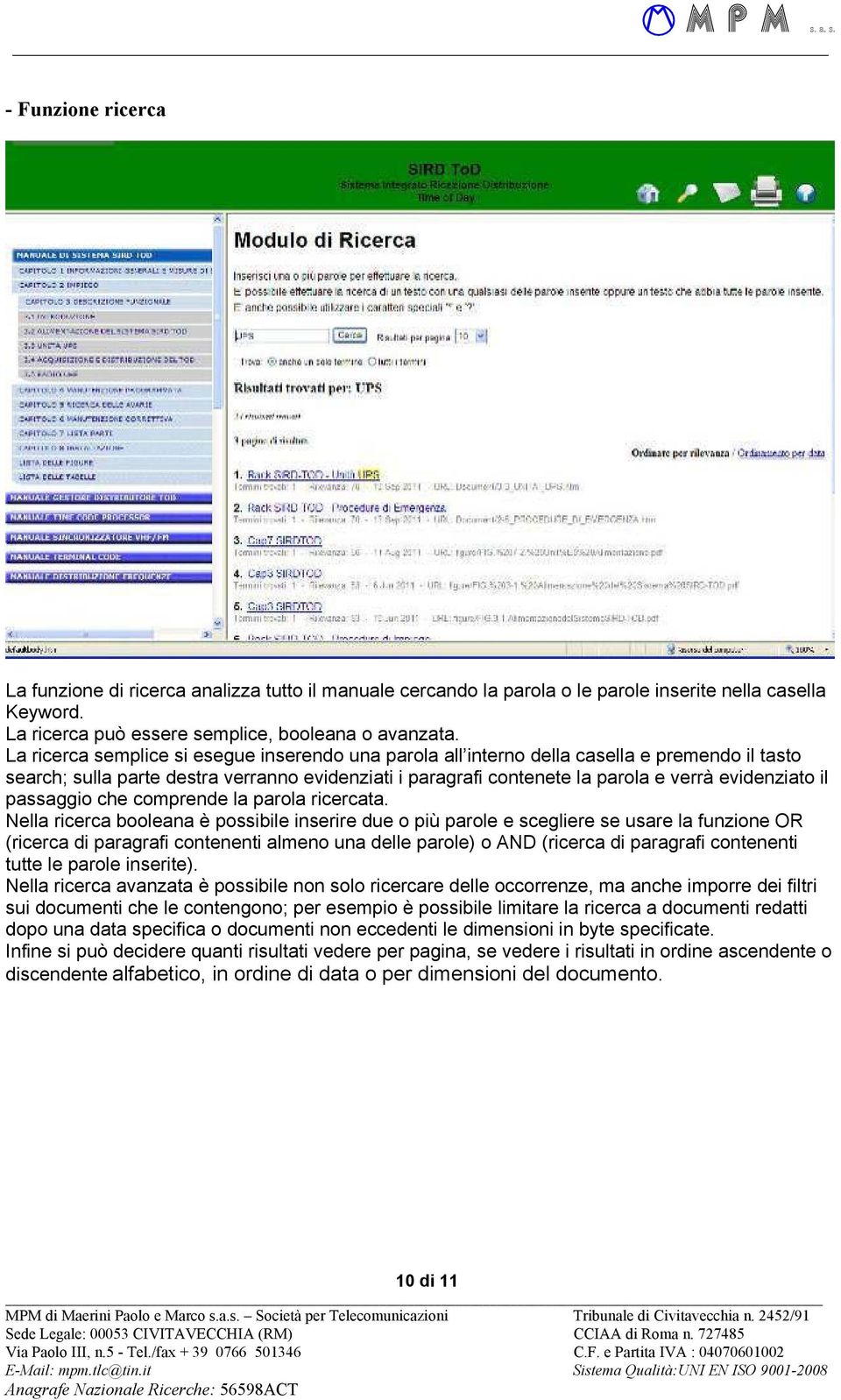 passaggio che comprende la parola ricercata.