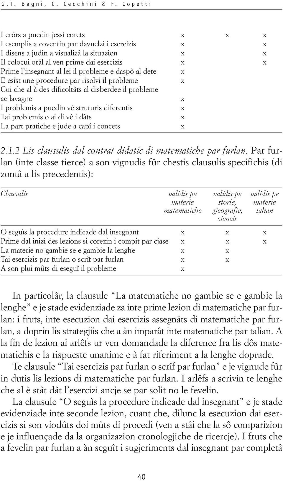 probleme e daspò al dete E esist une procedure par risolvi il probleme Cui che al à des dificoltâts al disberdee il probleme ae lavagne I problemis a puedin vê struturis diferentis Tai problemis o ai