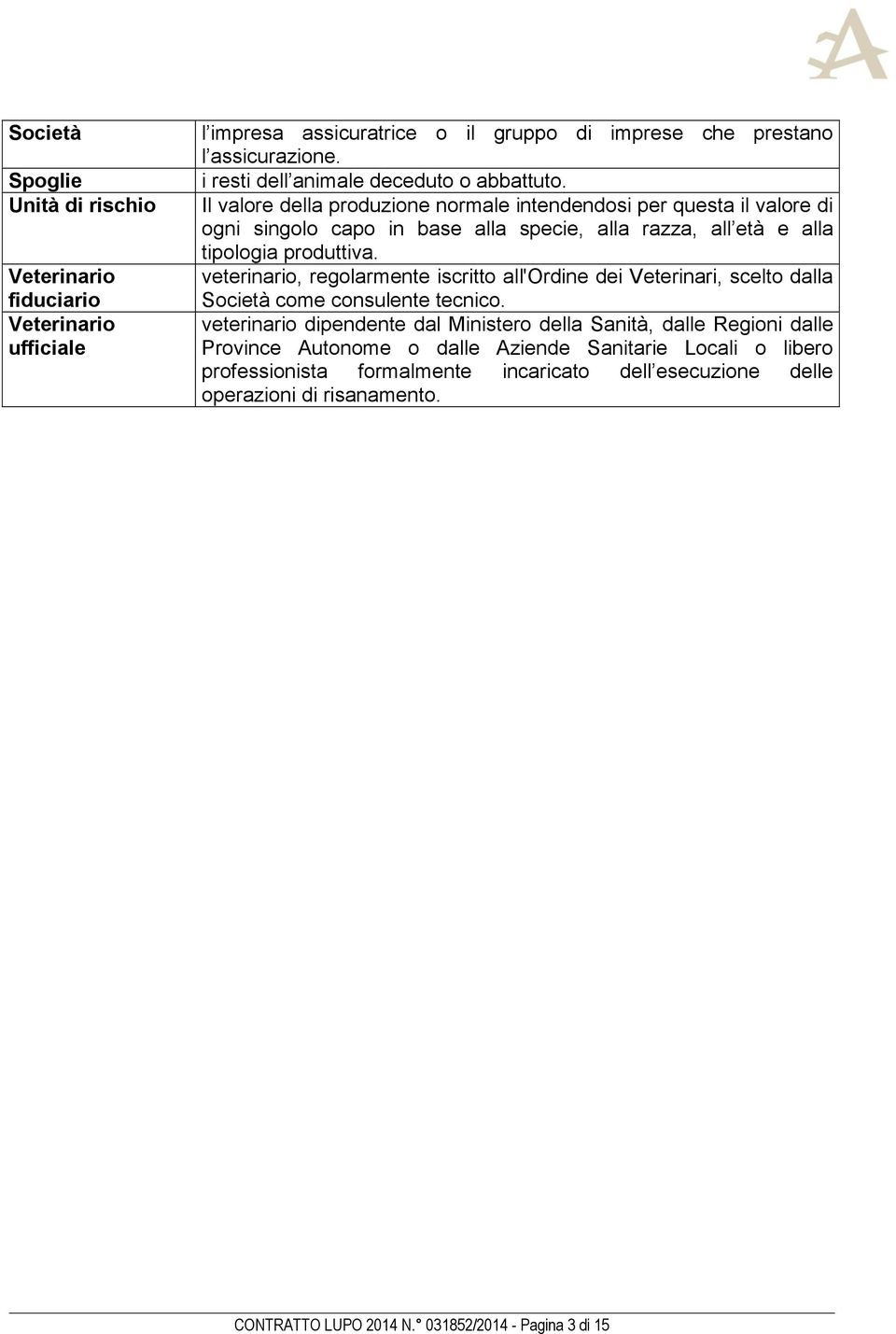 Il valore della produzione normale intendendosi per questa il valore di ogni singolo capo in base alla specie, alla razza, all età e alla tipologia produttiva.