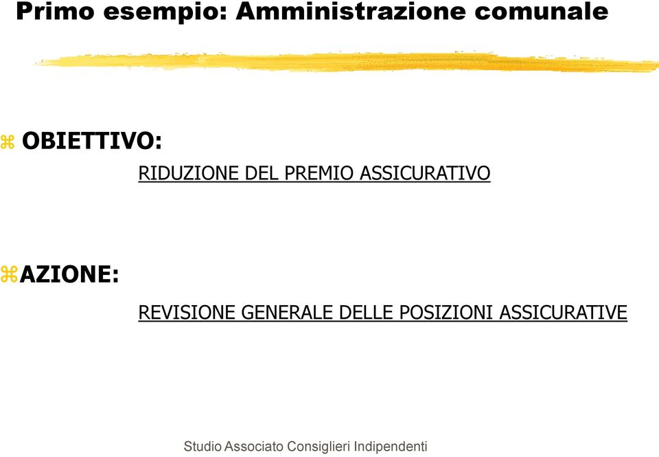 PREMIO ASSICURATIVO AZIONE: