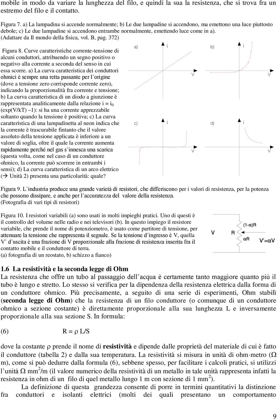 (Adattare da Il mondo della fisica, vol. B, pag. 372) Figura 8.