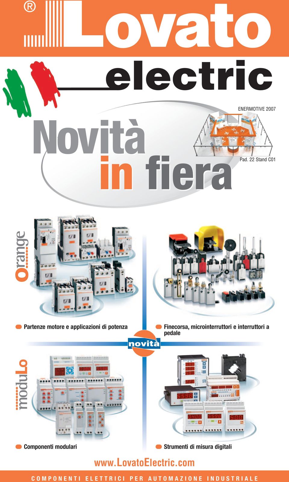 microinterruttori e interruttori a pedale Componenti modulari