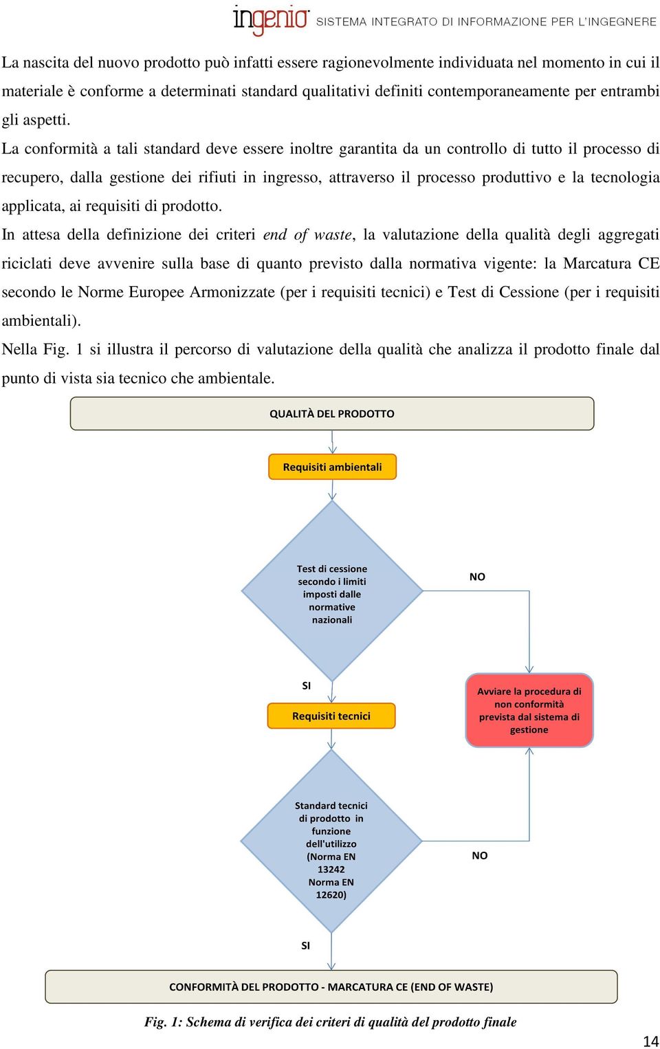 La conformità a tali standard deve essere inoltre garantita da un controllo di tutto il processo di recupero, dalla gestione dei rifiuti in ingresso, attraverso il processo produttivo e la tecnologia