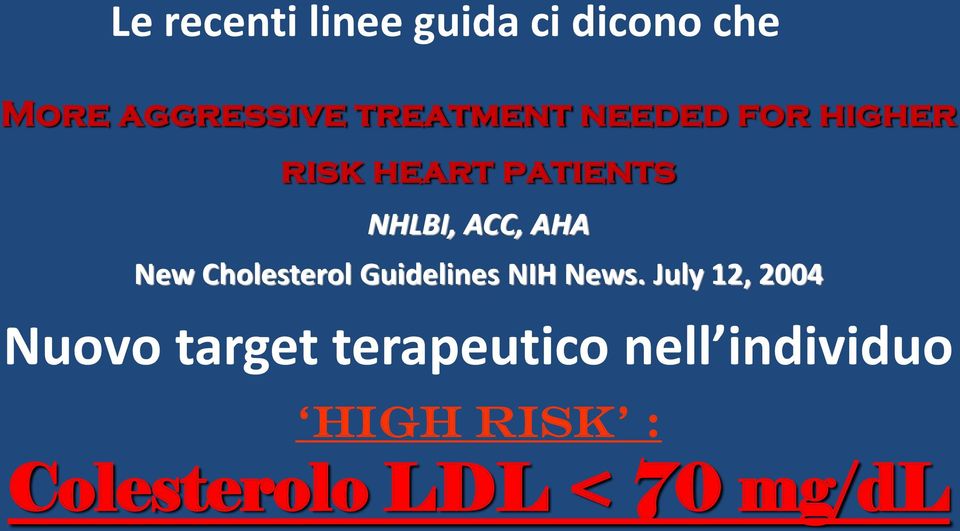 AHA New Cholesterol Guidelines NIH News.