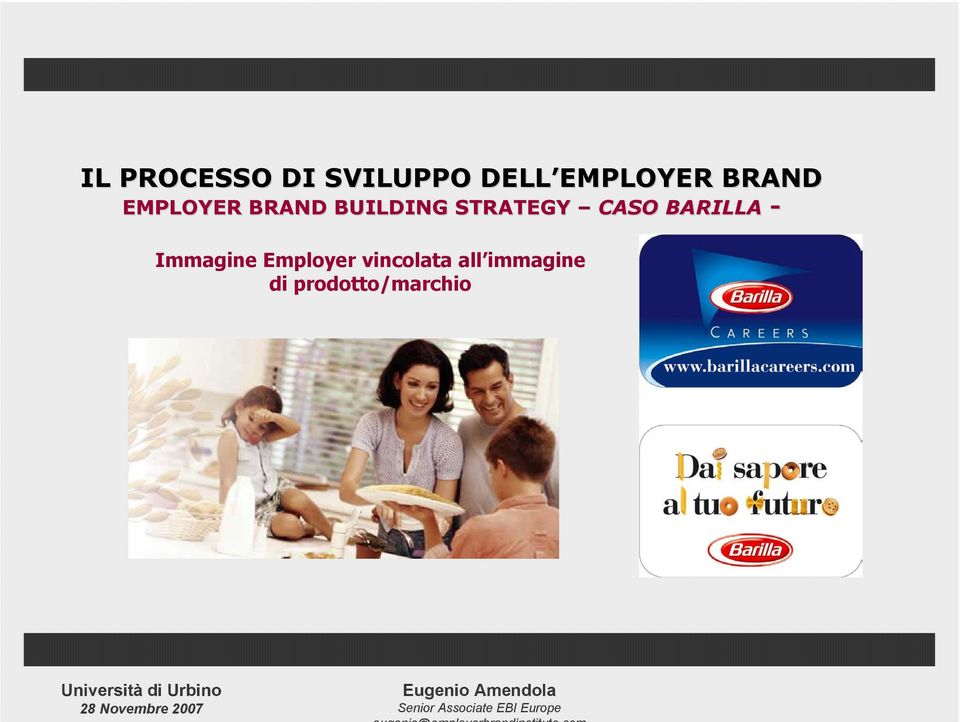 STRATEGY CASO BARILLA - Immagine