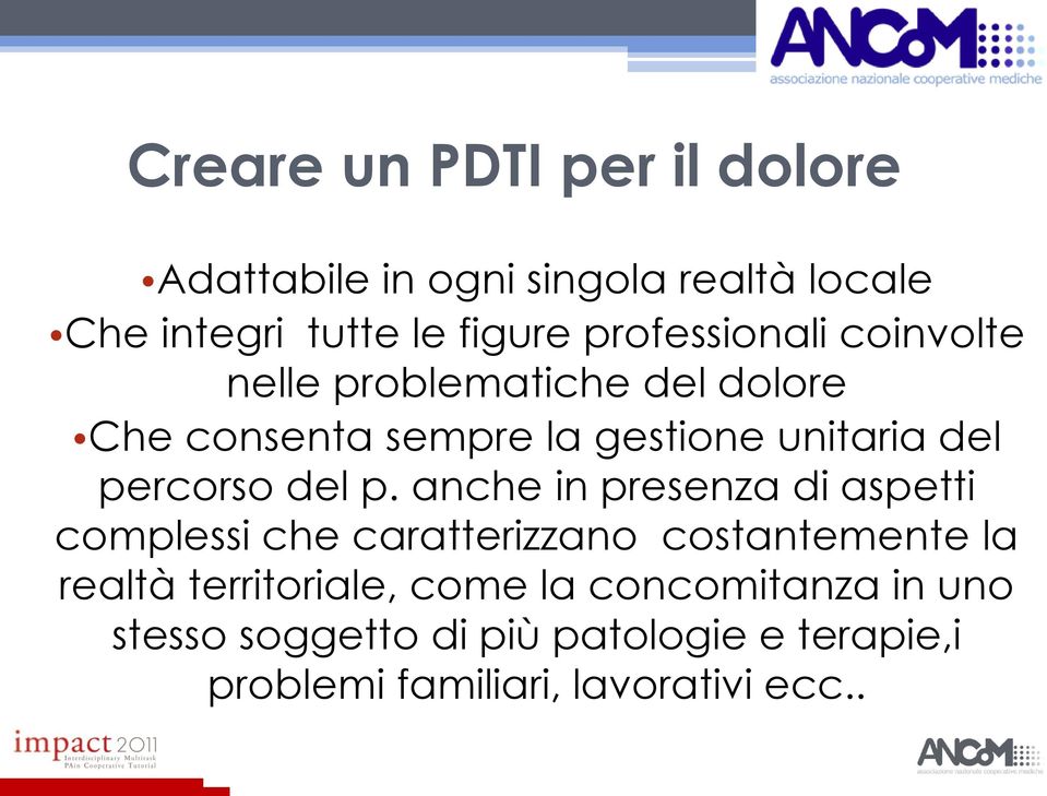 percorso del p.