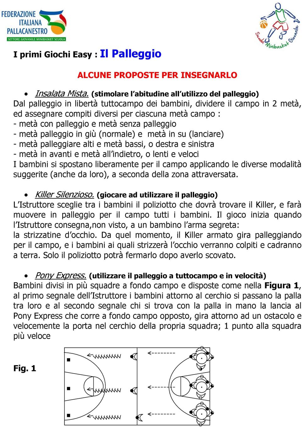 palleggio e metà senza palleggio - metà palleggio in giù (normale) e metà in su (lanciare) - metà palleggiare alti e metà bassi, o destra e sinistra - metà in avanti e metà all indietro, o lenti e