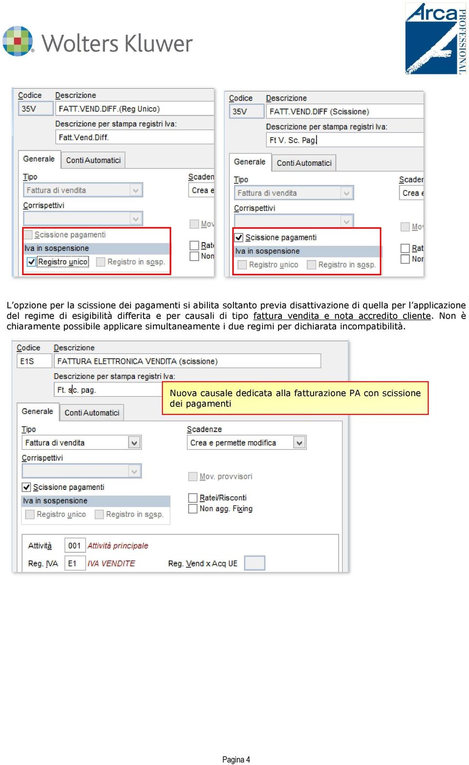 accredito cliente.