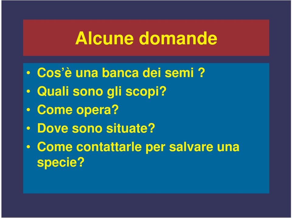 Come opera? Dove sono situate?