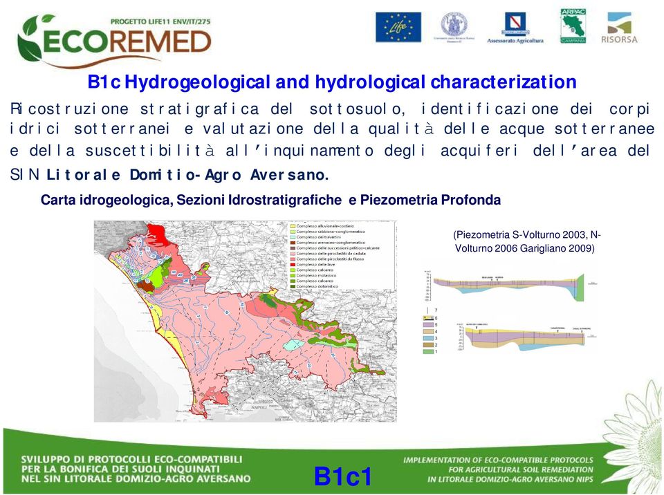 suscettibilità all inquinamento degli acquiferi dell area del SIN Litorale Domitio-Agro Aversano.