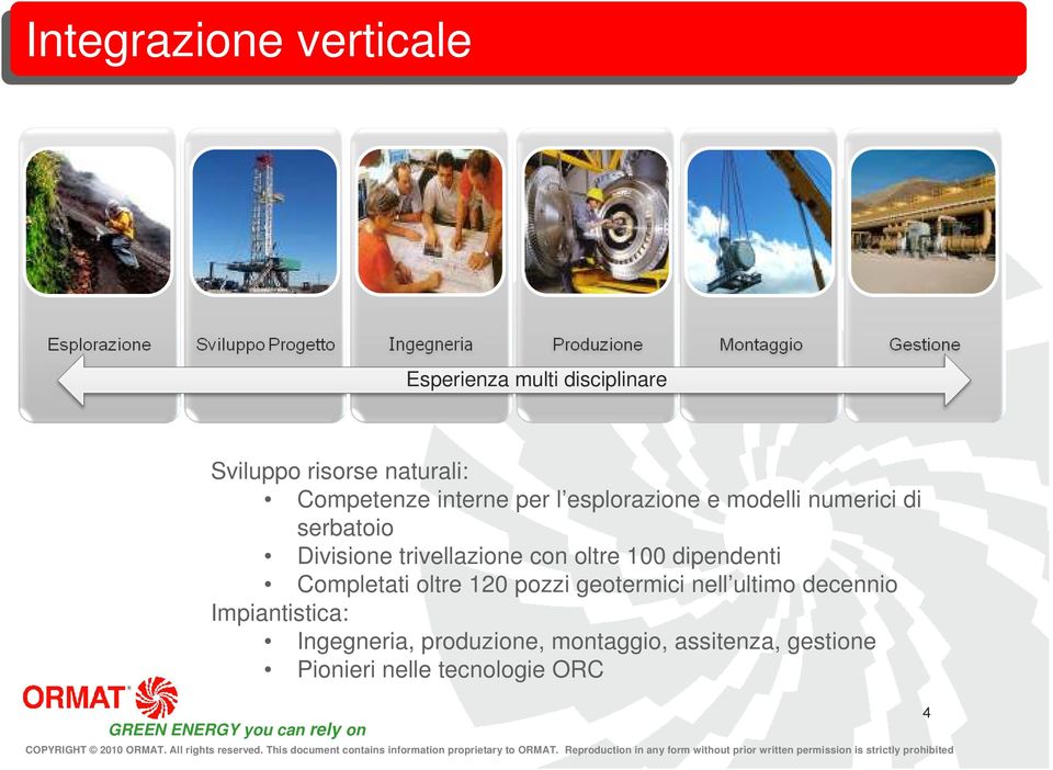 trivellazione con oltre 100 dipendenti Completati oltre 120 pozzi geotermici nell ultimo