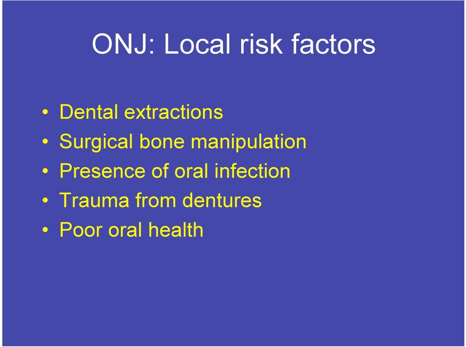 manipulation Presence of oral