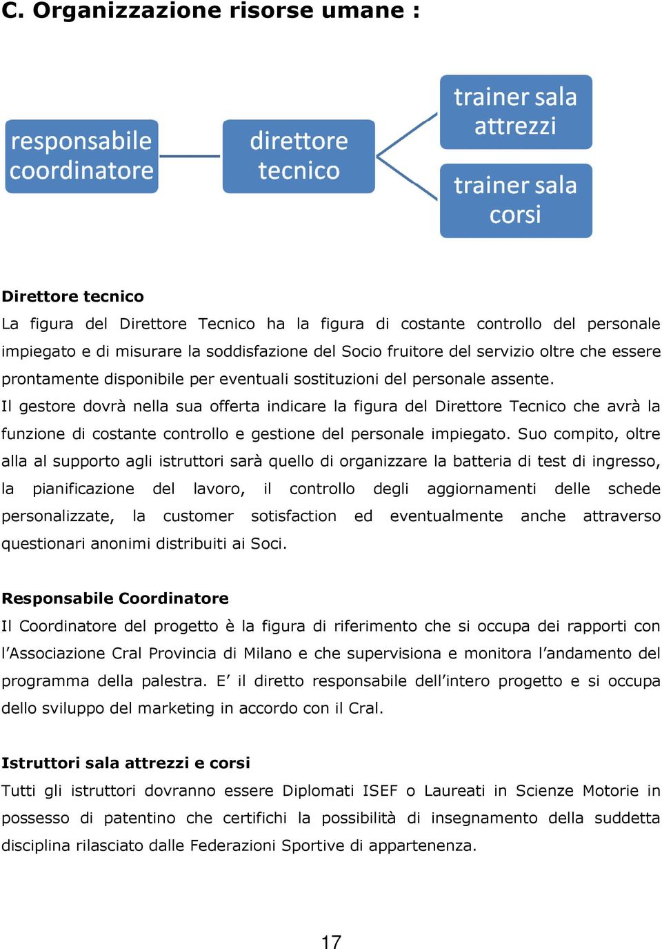 Il gestore dovrà nella sua offerta indicare la figura del Direttore Tecnico che avrà la funzione di costante controllo e gestione del personale impiegato.