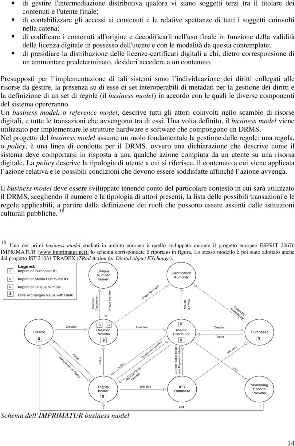 questa contemplate; di presidiare la distribuzione delle licenze-certificati digitali a chi, dietro corresponsione di un ammontare predeterminato, desideri accedere a un contenuto.