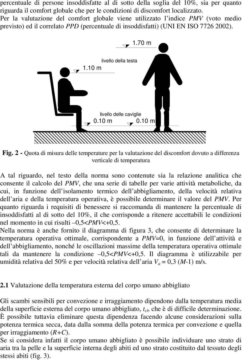 10 m livello delle caviglie 0.10 m 0.10 m Fig.