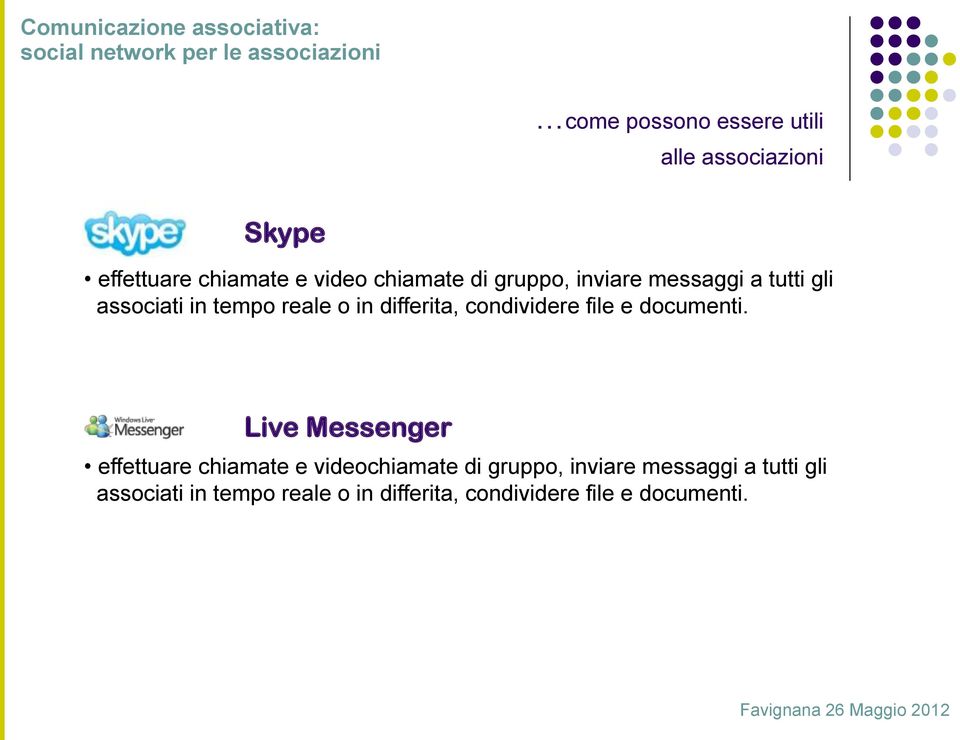 file e documenti. Live Messenger effettuare chiamate e videochiamate di  file e documenti.