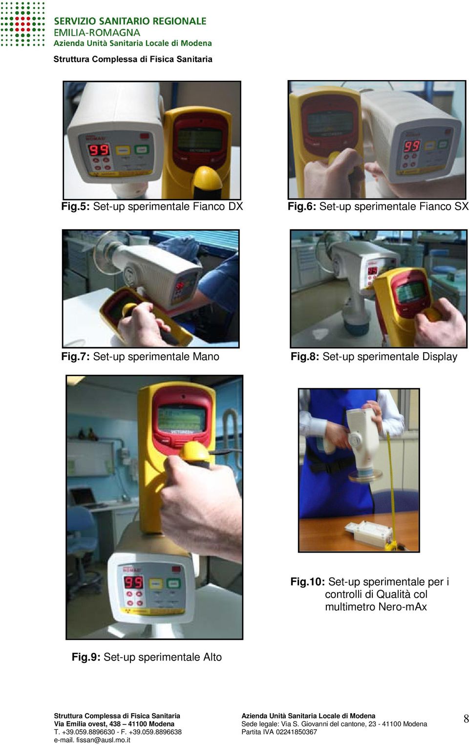 7: Set-up sperimentale Mano Fig.