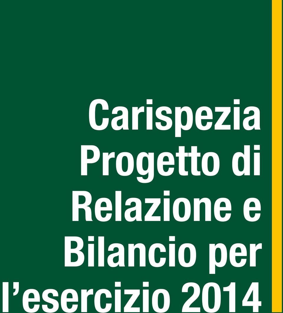 Relazione e Bilancio