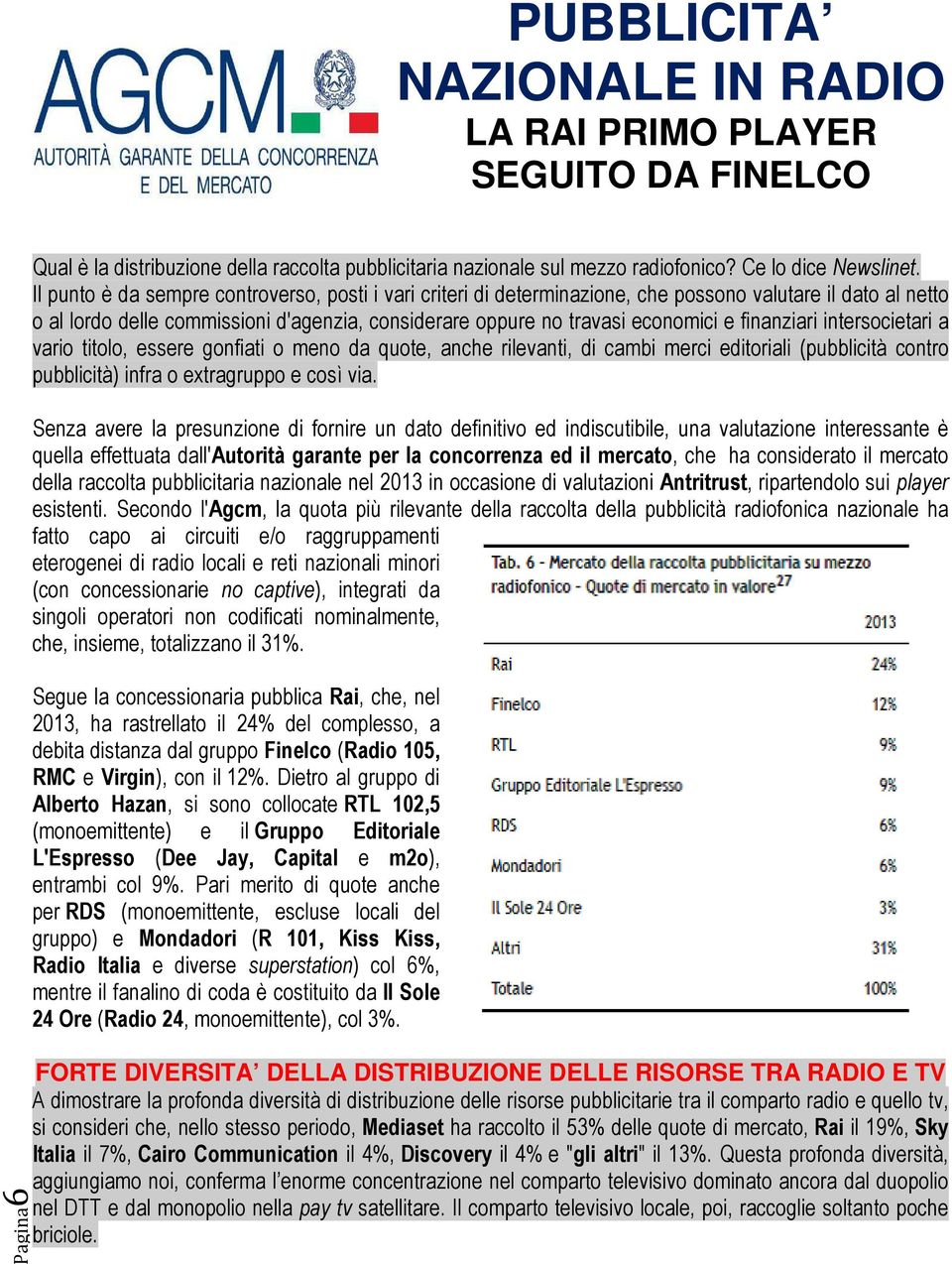 finanziari intersocietari a vario titolo, essere gonfiati o meno da quote, anche rilevanti, di cambi merci editoriali (pubblicità contro pubblicità) infra o extragruppo e così via.