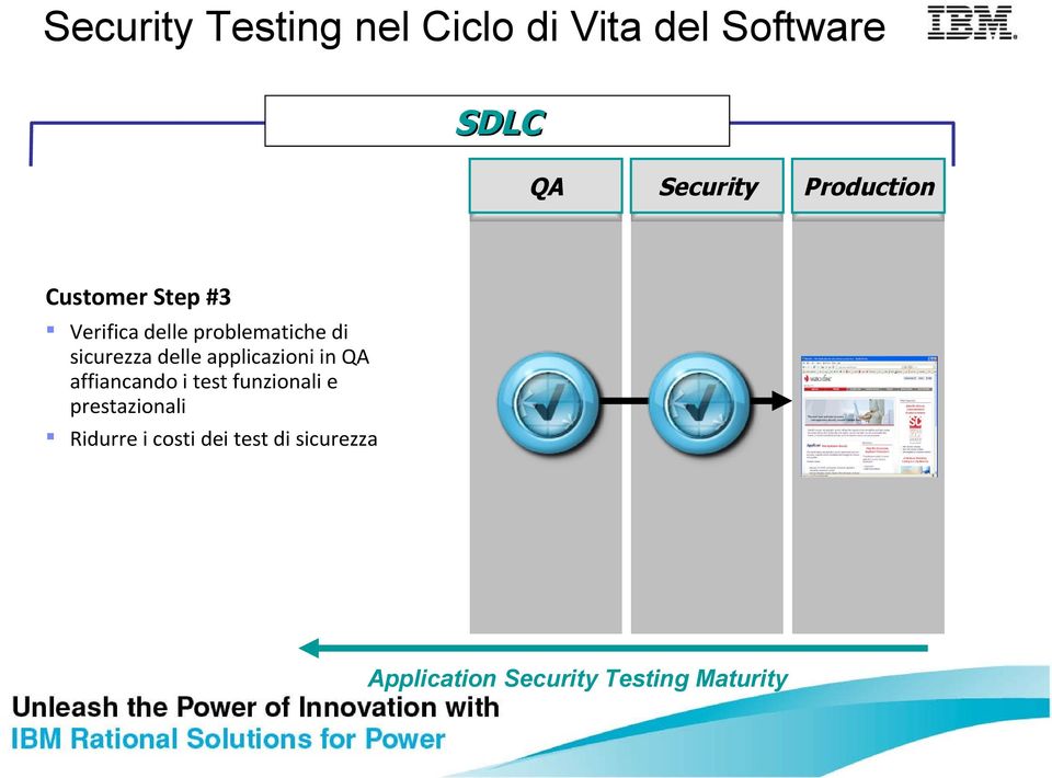 applicazioni in QA affiancando i test funzionali e prestazionali