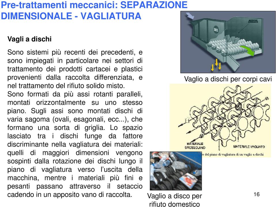 Sugli assi sono montati dischi di varia sagoma (ovali, esagonali, ecc...), che formano una sorta di griglia.