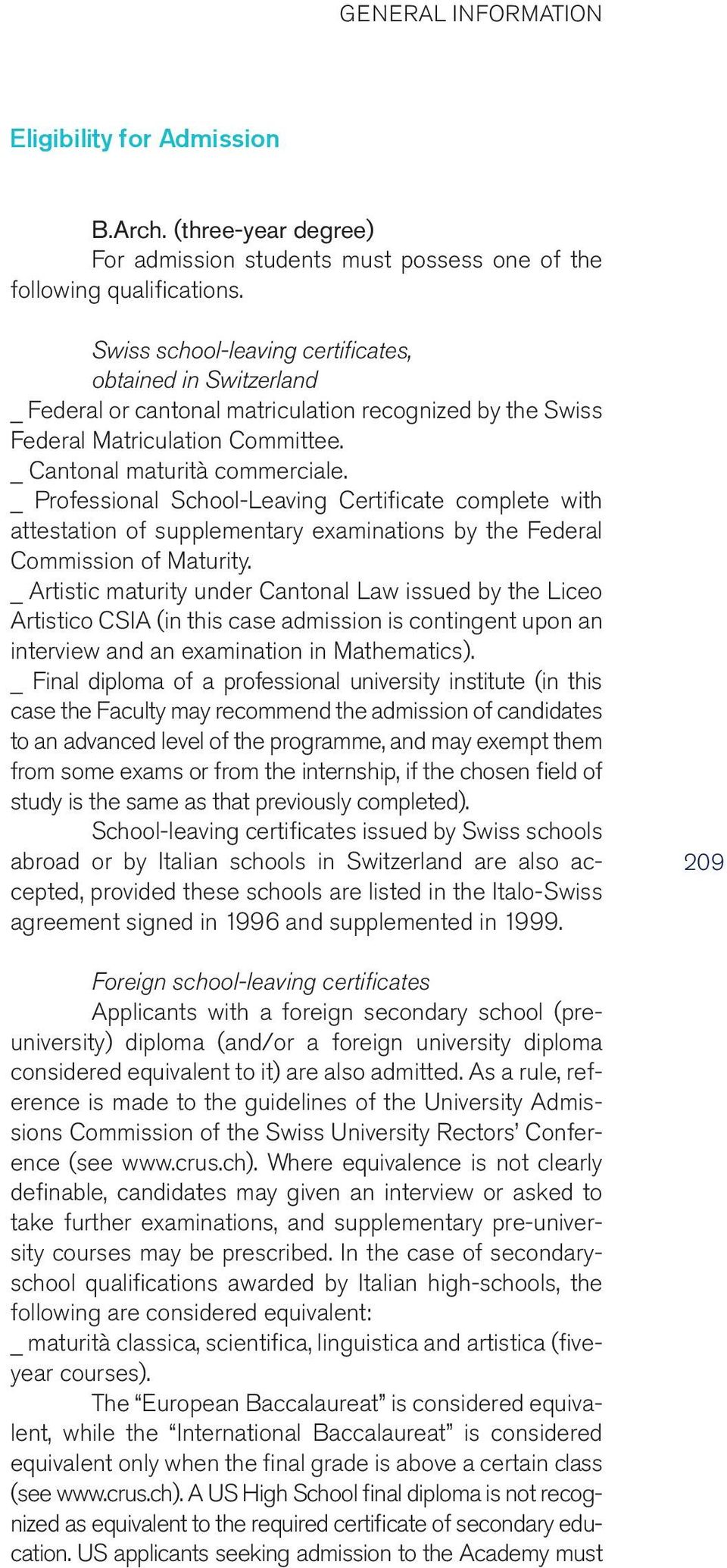 _ Professional School-Leaving Certificate complete with attestation of supplementary examinations by the Federal Commission of Maturity.