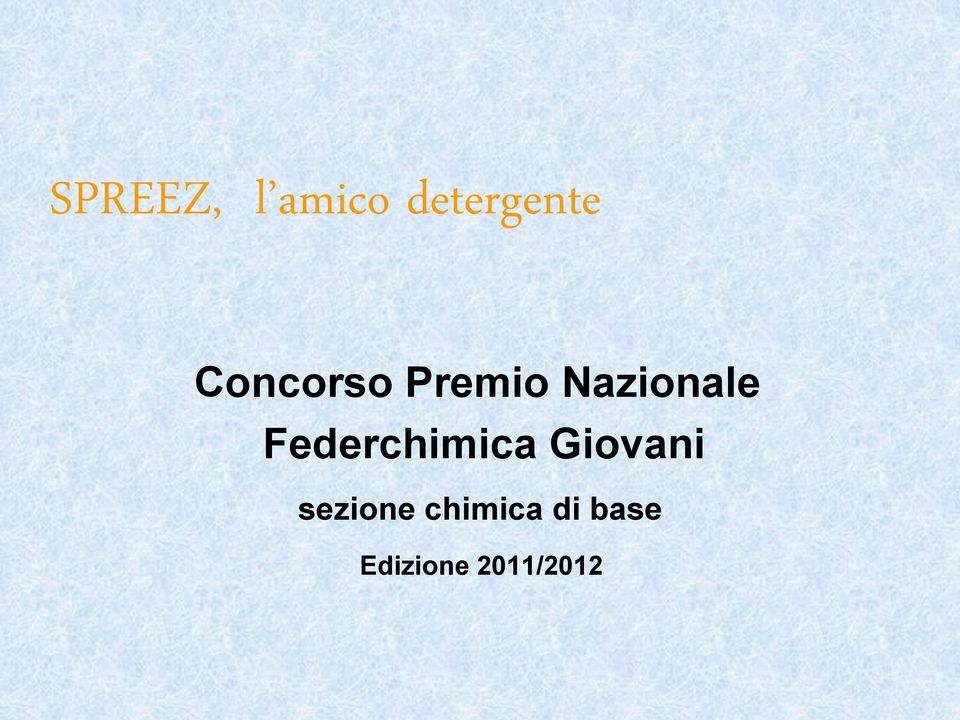 Federchimica Giovani sezione