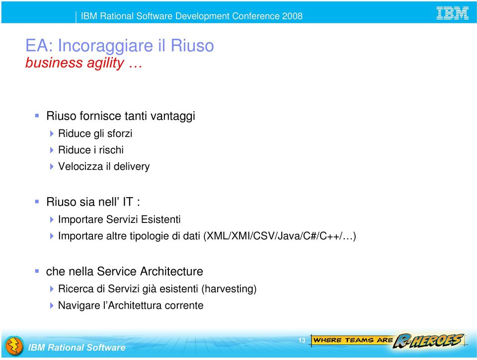 Esistenti Importare altre tipologie di dati (XML/XMI/CSV/Java/C#/C++/ ) che nella