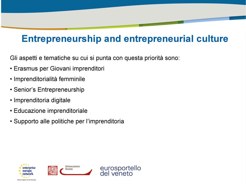 Imprenditorialità femminile Senior s Entrepreneurship Imprenditoria