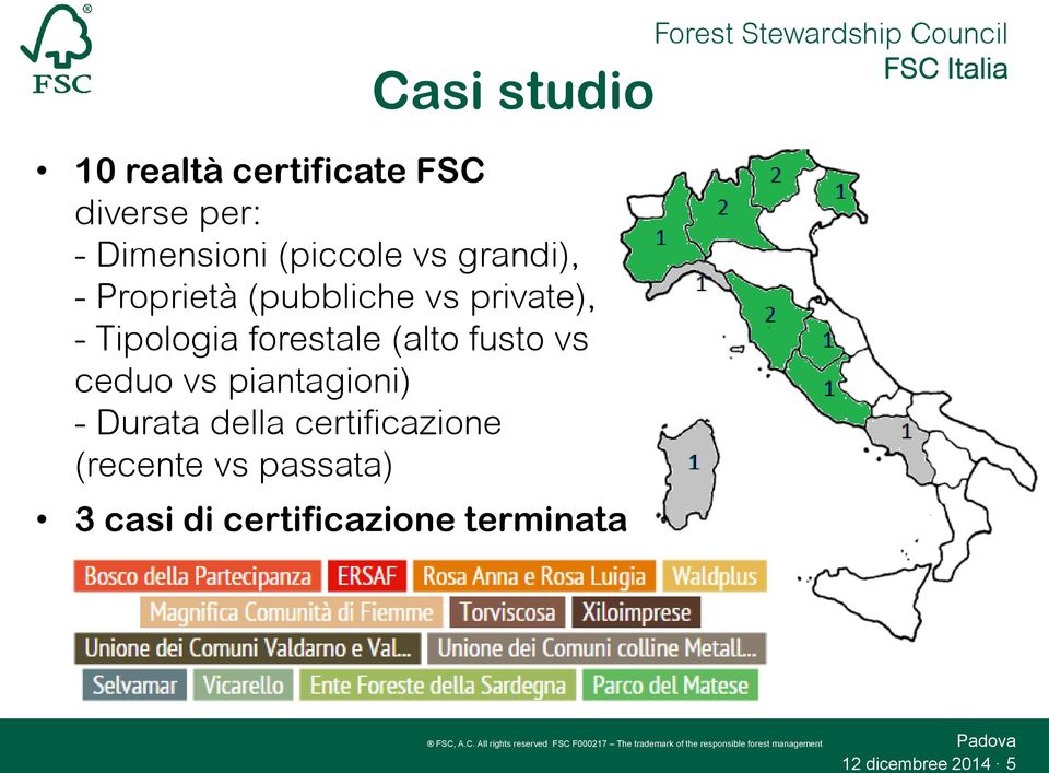 Tipologia forestale (alto fusto vs ceduo vs piantagioni) - Durata della