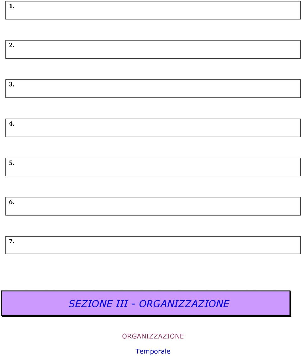 ORGANIZZAZIONE