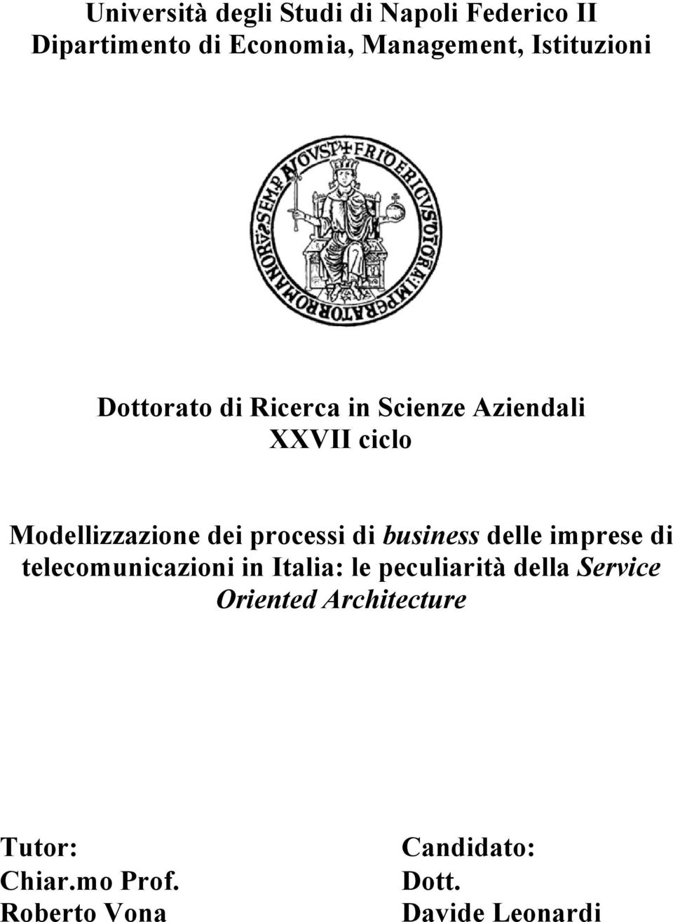 processi di business delle imprese di telecomunicazioni in Italia: le peculiarità della