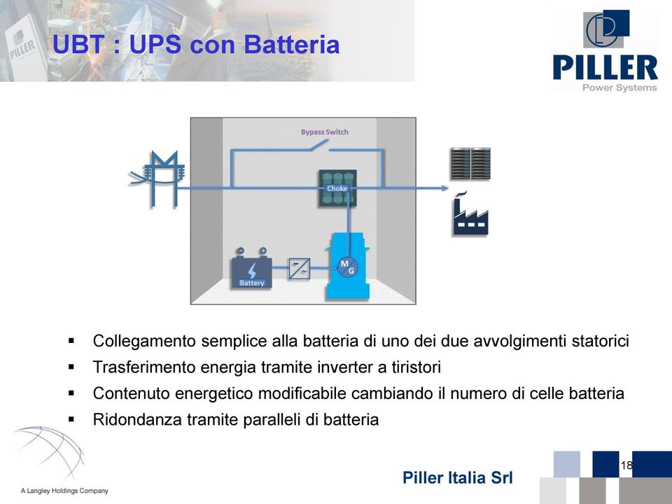 inverter a tiristori Contenuto energetico modificabile cambiando