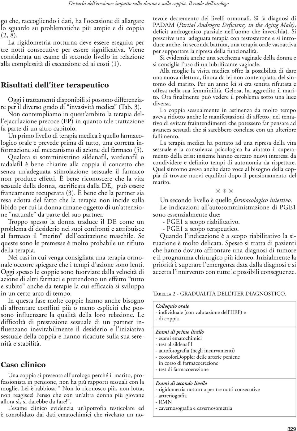 Viene considerata un esame di secondo livello in relazione alla complessità di esecuzione ed ai costi (1).