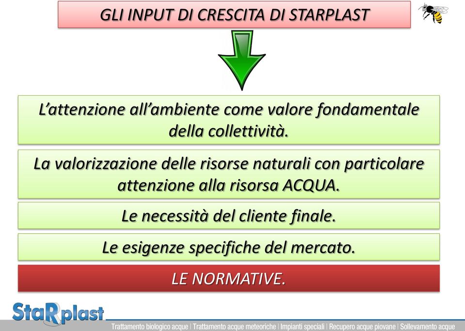 La valorizzazione delle risorse naturali con particolare attenzione