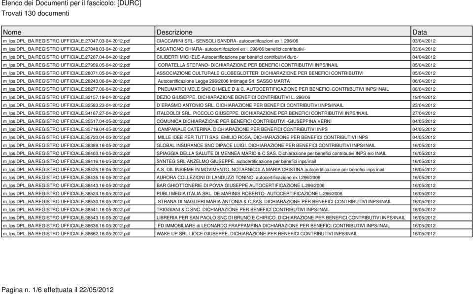 05-04-2012.pdf CORATELLA STEFANO- DICHIARAZIONE PER BENEFICI CONTRIBUTIVI INPS/INAIL 05/04/2012 m_lps.dpl_ba.registro UFFICIALE.28071.05-04-2012.pdf ASSOCIAZIONE CULTURALE GLOBEGLOTTER.