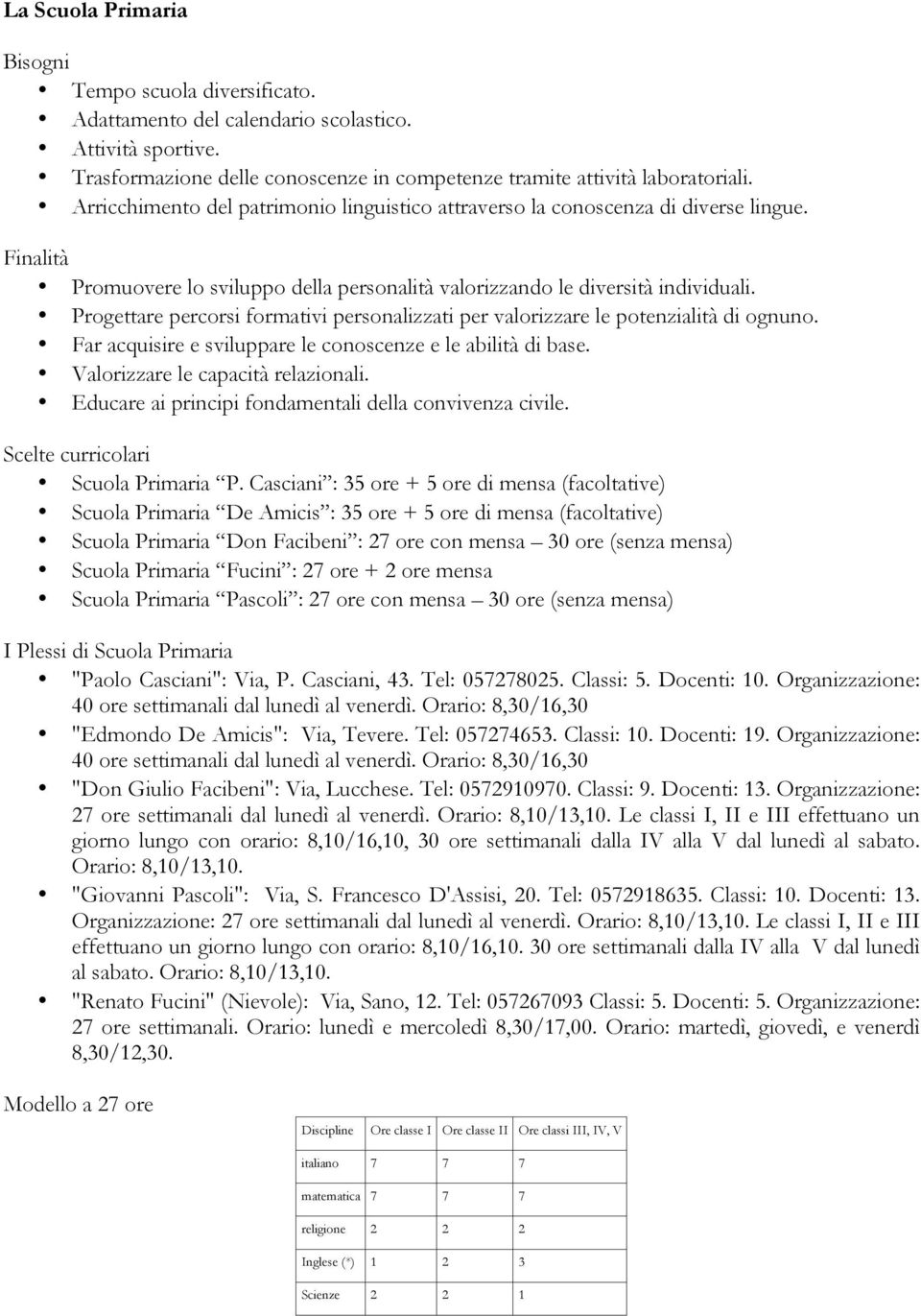 Progettare percorsi formativi personalizzati per valorizzare le potenzialità di ognuno. Far acquisire e sviluppare le conoscenze e le abilità di base. Valorizzare le capacità relazionali.